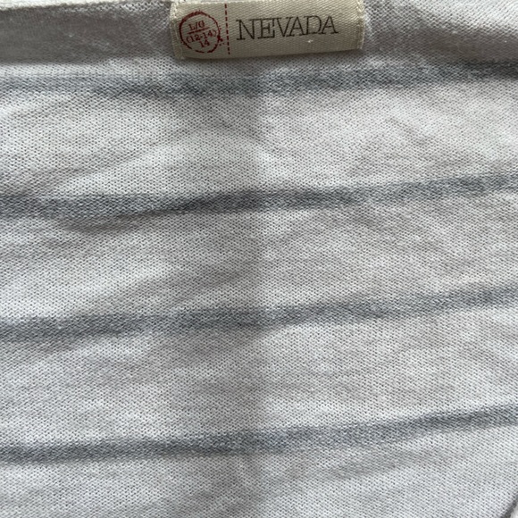 Free W/ purchase Nevada white with grey horizontal pin stripe - Picture 2 of 9